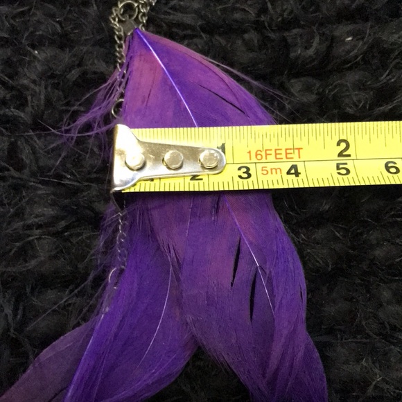 Purple Feather Earrings - Picture 16 of 16